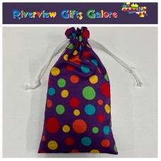 Marble Bag - Purple Spots (marbles sold separately) Marble Bag - Purple Spots (marbles sold separately)